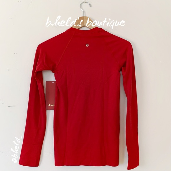 lululemon Lunar New Year Swiftly Tech Long Sleeve Shirt 2.0 Dark Red Sz2 New NWT - Picture 9 of 14